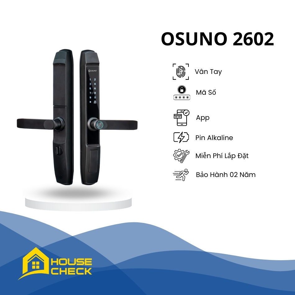 Khoá Thông Minh Cửa Nhôm OSUNO 2602