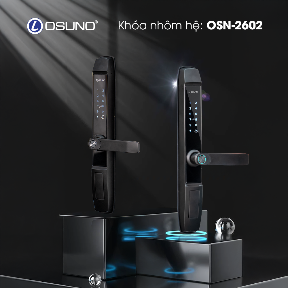 Khoá Thông Minh Cửa Nhôm OSUNO 2602 - Ảnh 4