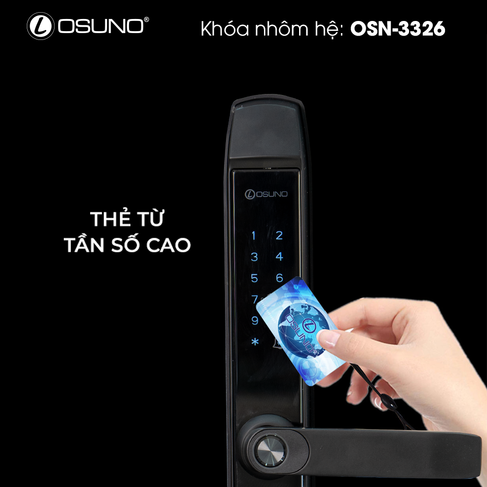 Khoá Thông Minh Cửa Nhôm OSUNO 2602 - Ảnh 5